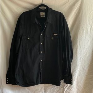 LUCKY BRAND Black Western Shirt